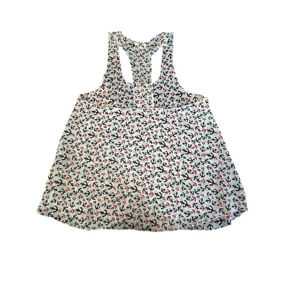 Lagaci Racerback Trapeze Tank Nautical Theme Sz M‎ - Picture 2 of 3